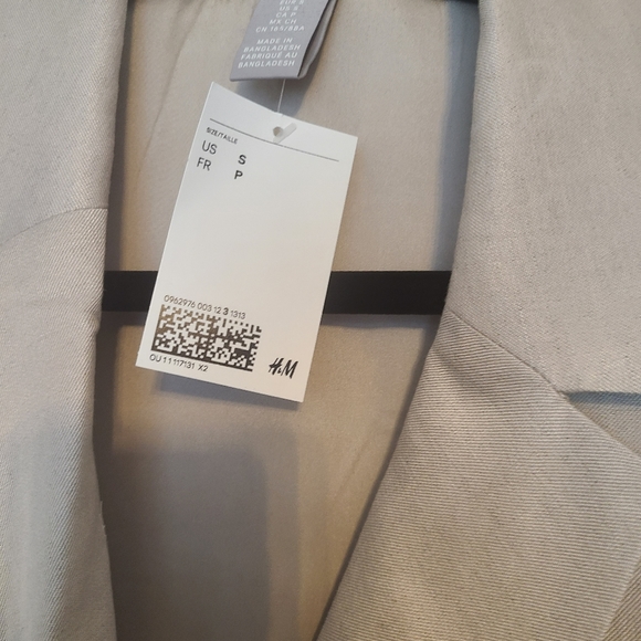 NWT Linen Blend Blazer Dress H&M Size Small - Picture 4 of 5